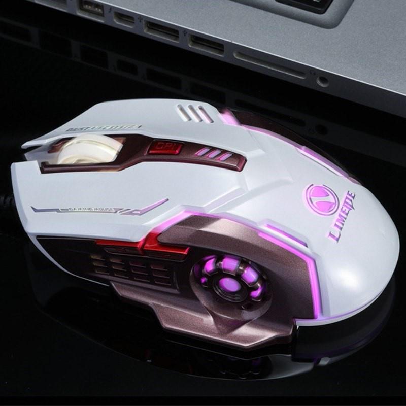 Chuột led quang máy tính chuyên chơi Game Có Dây 6 Nút 2400 DPI LOL cho Gamer -dc2182