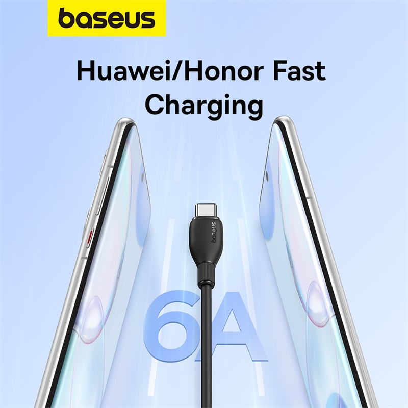 Cáp Sạc Nhanh Baseus Pudding Series Fast Charging Cable USB to Type-C 100W (Hàng chính hãng)