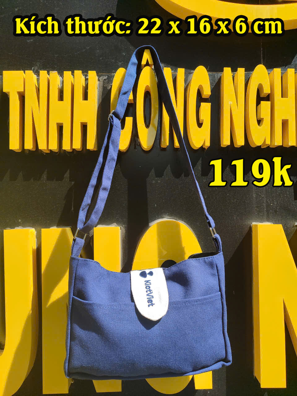 Túi đeo chéo Xbagg cao cấp, Chất liệu canvas