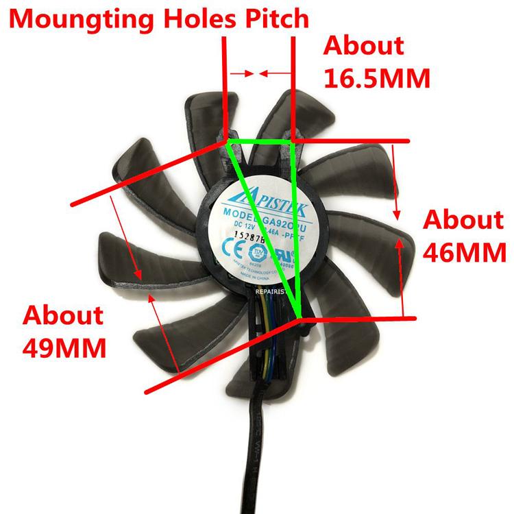 2 Cái/lốc HD7970 HD7950 GPU VGA Cooler 85MM Fan, Để Làm Mát Card Màn Hình Đồ Họa XFX HD 7970 Thay Thế