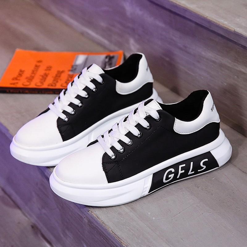 Giày Sneaker Màu Trắng Thiết Kế Đơn Giản Thời Trang Dành Cho Nữ