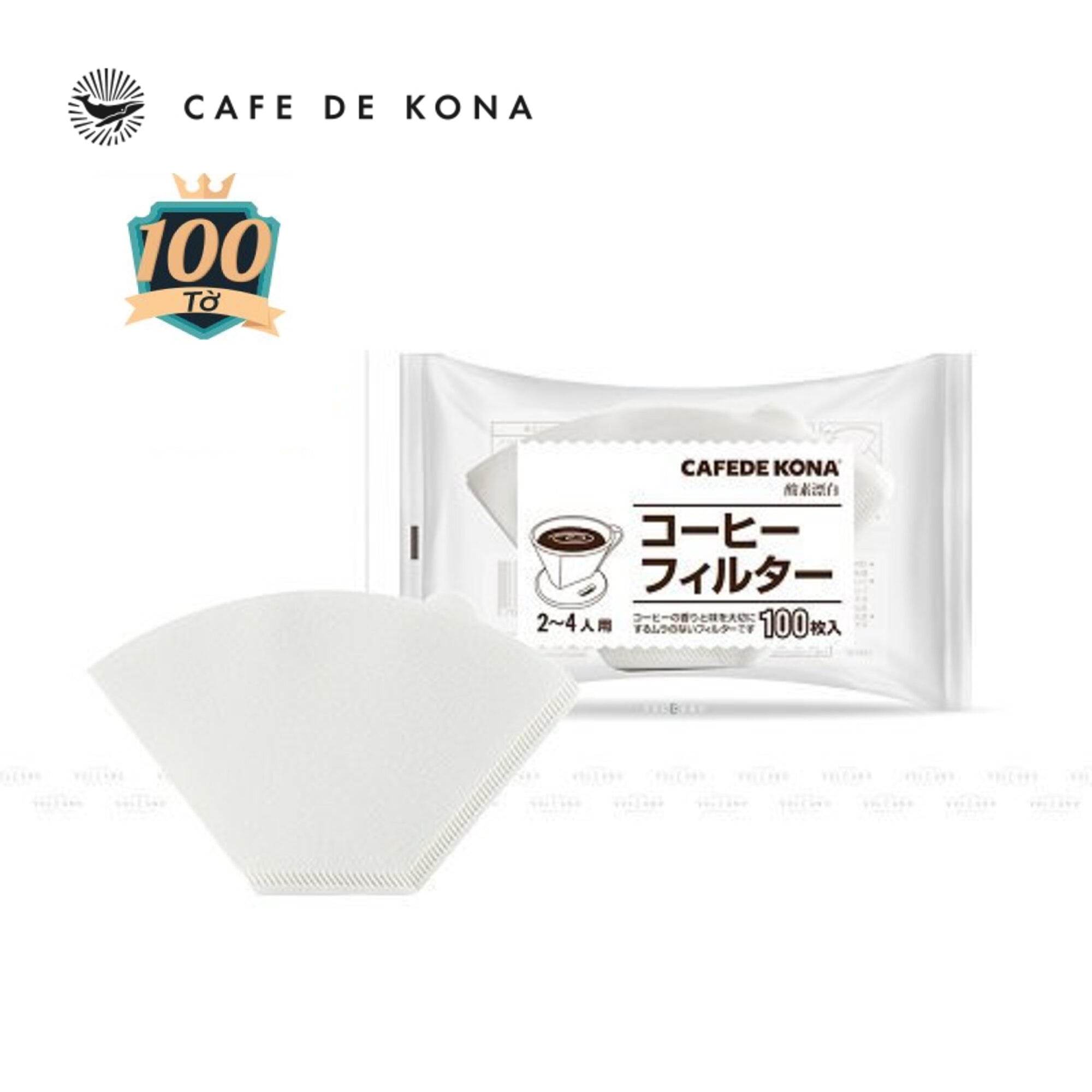 Giấy lọc cà phê hình quạt clever kalita 3 lỗ CAFE DE KONA