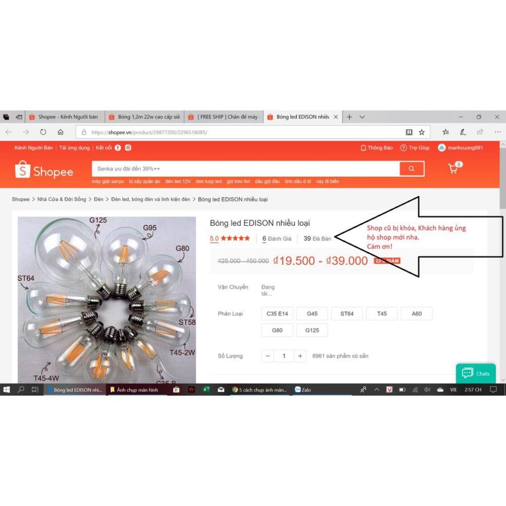 Bóng led nhiều loại