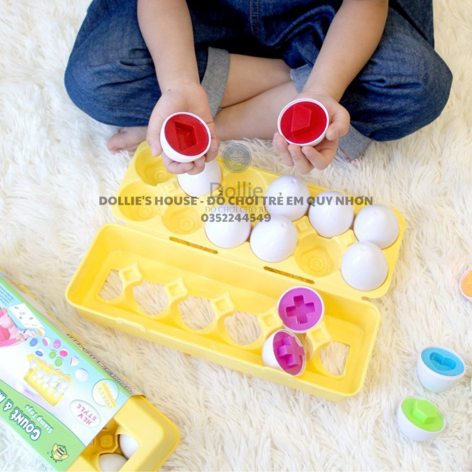 ĐỒ CHƠI SET 12 TRỨNG MATCHING EGGS