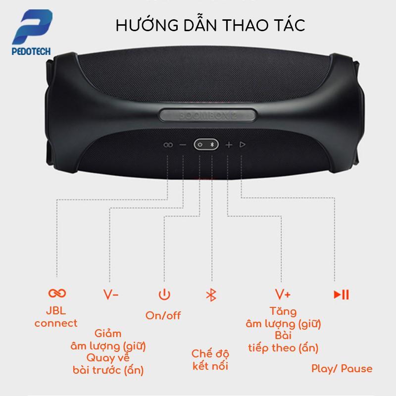 Loa bluetooth Boombox Pedotech Công suất 30W Nghe nhạc 5-6h BASS CĂNG,loa blutooth ÂM THANH SỐNG ĐỘNG cho Vinahouse, EDM