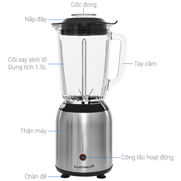 Máy Xay Sinh Tố Cuchen CM-PS100S (1.5 Lít - 800W) - Hàng Chính Hãng