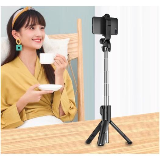 Gậy Chụp Hình Selfie Có Chân Chống + Remote Rời Mẫu XT02