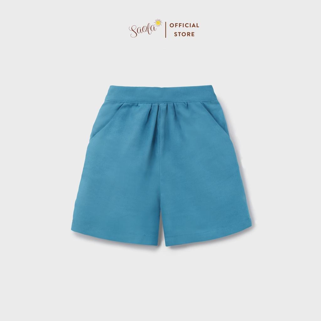 Quần Short Ống Suông Cạp Chun Phong Cách Hàn Quốc Cho Bé - SILAS PANTS - PAL003 &amp; PAL004 &amp; PAL005 - SAOLA KIDS CLOTHING