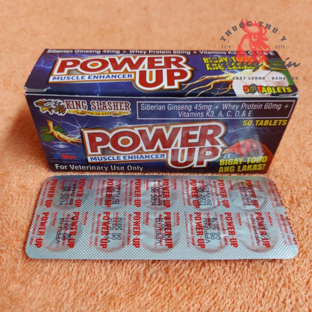 Power up thu.ốc dành cho gà đá - vĩ 10 viên