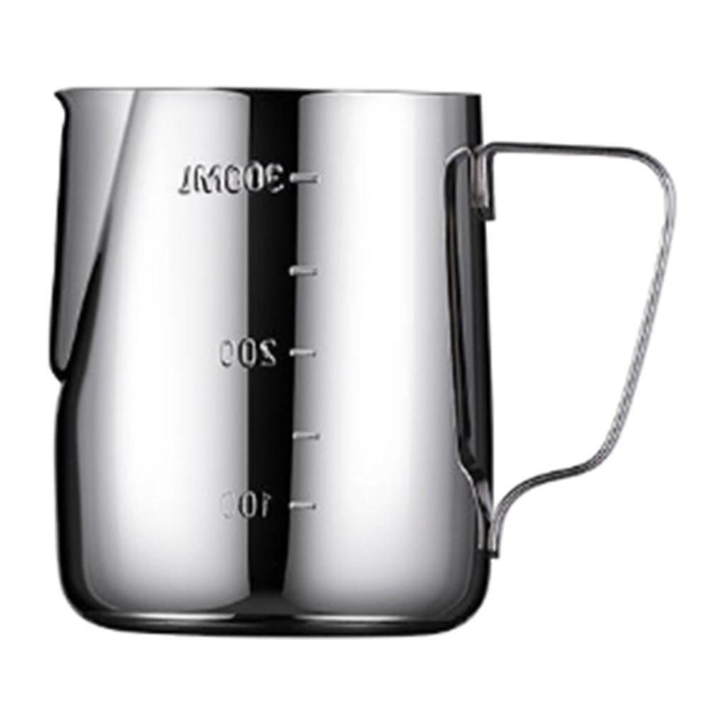 Stainless Steel Milk Pour Pot Frothing Jug Frother Coffee Cup Drink Mug