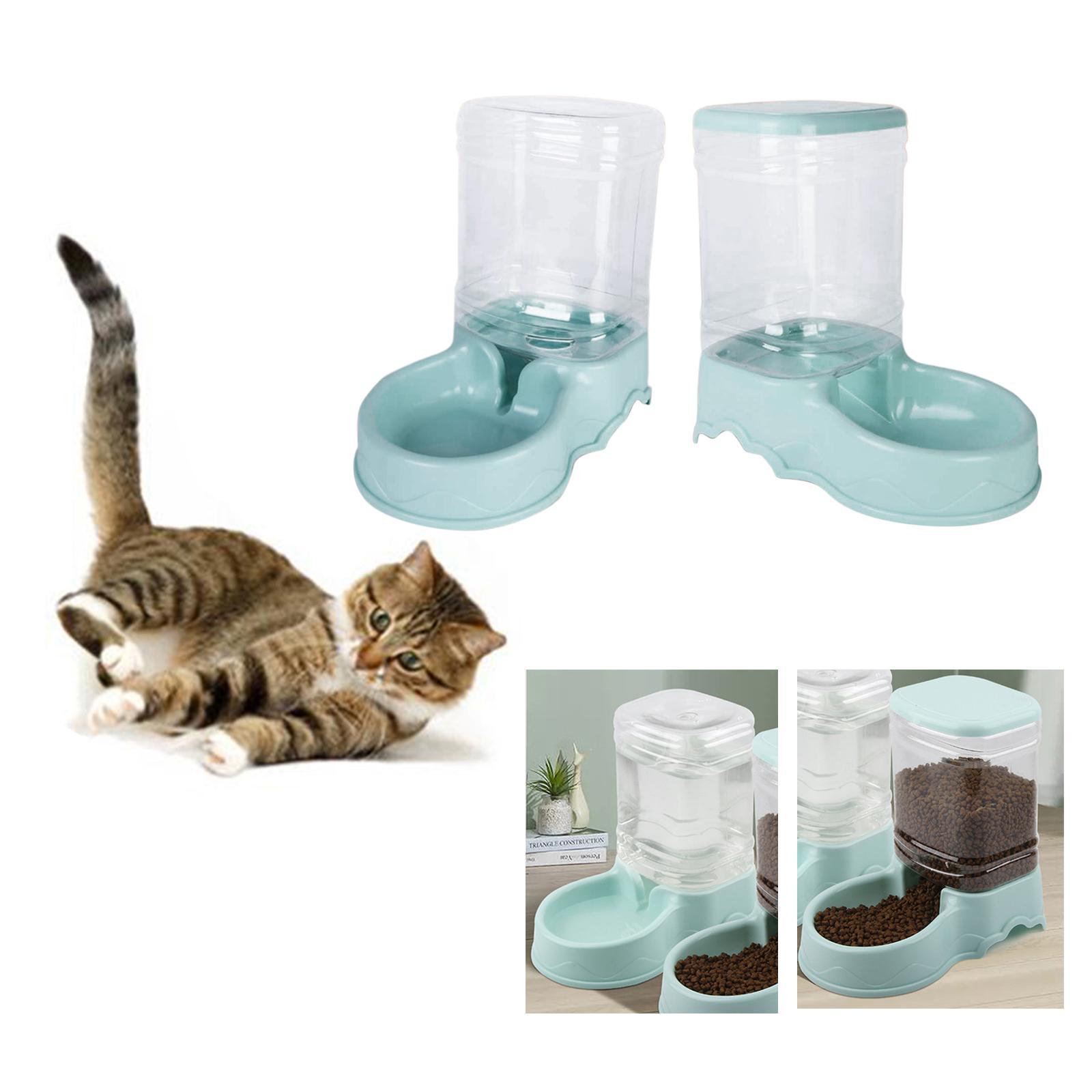2 pieces 3.5L Dogs Cats Large Water Feeder WATER DISPENSER Food Feeder