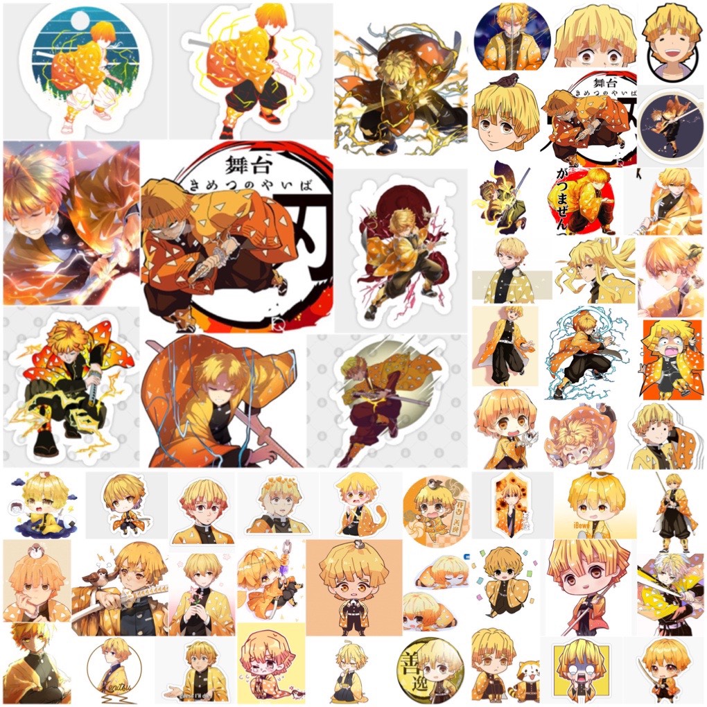 Set 60 Sticker Agatsuma Zenitsu