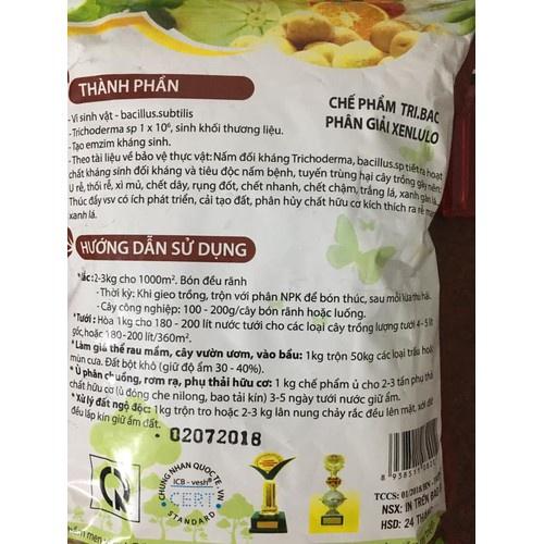 Trichoderma 1kg - chế phẩm hữu cơ diệt nấm đối kháng, tăng hiệu lực đối kháng cho cây trồng