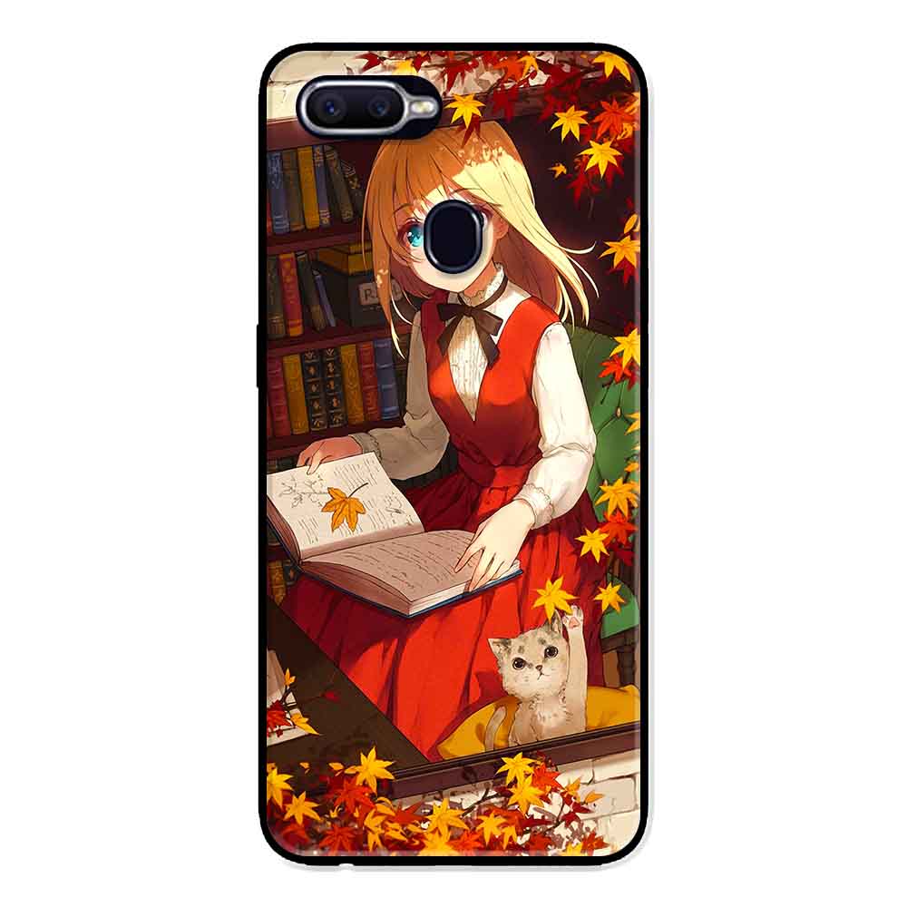 Ốp Lưng in cho Oppo F9 Mẫu Girl Anime 13 - Hàng Chính Hãng