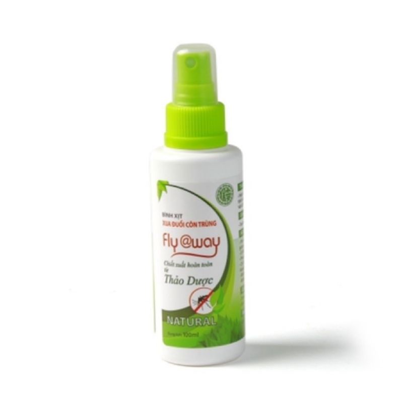 BÌNH XỊT XUA ĐUỔI CÔN TRÙNG CHIẾT XUẤT HOÀN TOÀN THẢO DƯỢC FLY AWAY 60ml/100ml