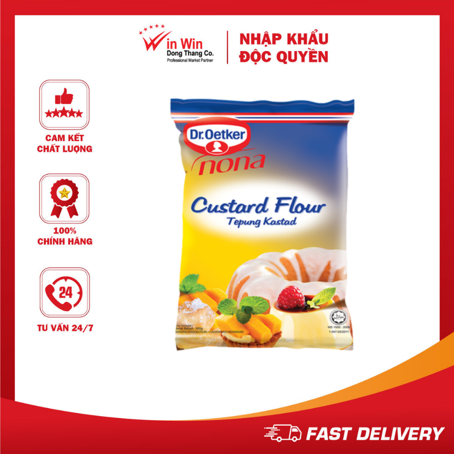 Bột Làm Bánh Custard Dr. Oetker 300g (Thương Hiệu Đức - SX Malaysia) - Date 30/04/2024