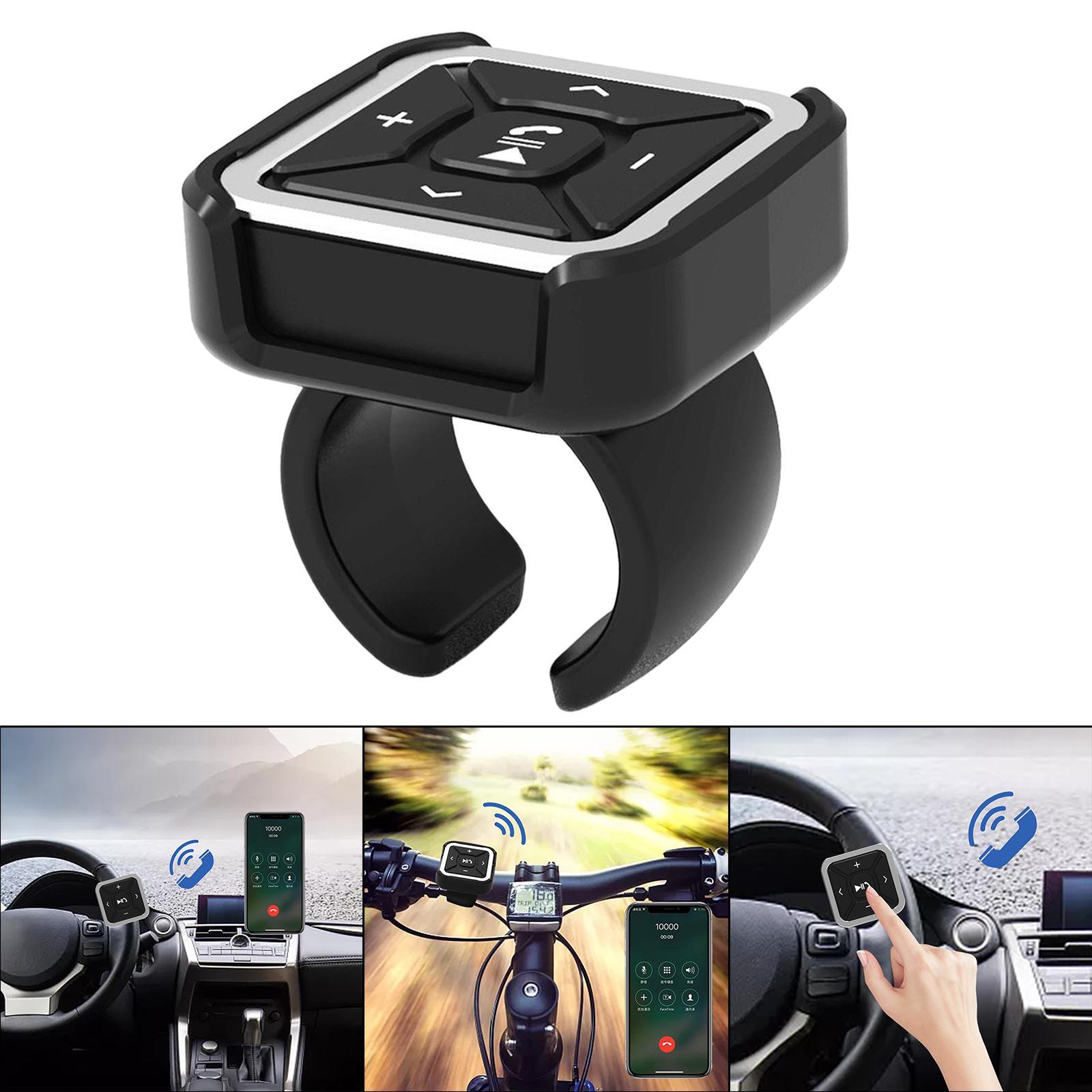 Car Steering   Mount Bluetooth MP3 Media Remote Control Button IPX4