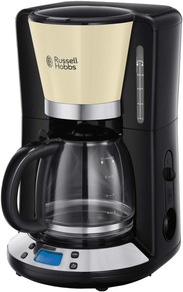 Máy Pha Cafe Russell Hobbs Colours Plus+ 24033-56 Bình Thủy Tinh 1.25L Màu Kem Hàng chính hãng