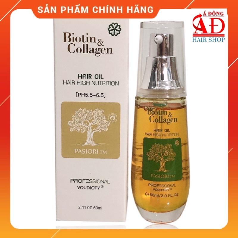 [+Tặng mũ trùm] TINH DẦU DƯỠNG TÓC BIOTIN &amp; COLLAGEN NEW VOUDIOTY PASIORI TM 60ML