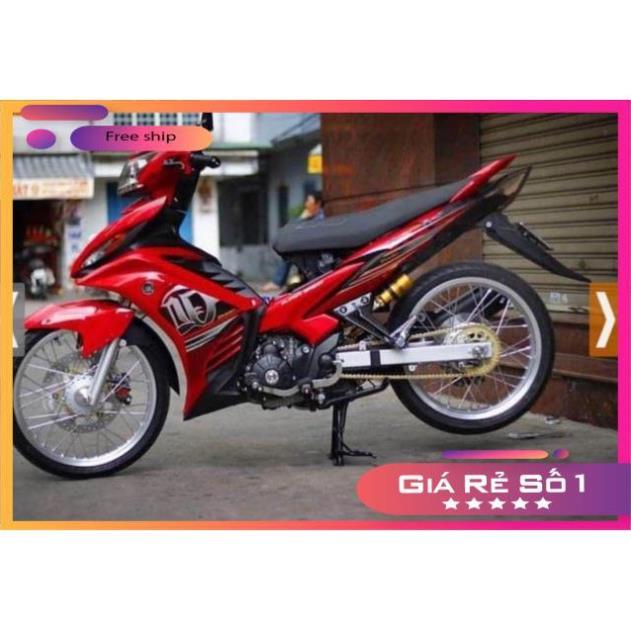 Tem rời exciter 2011 Lc dán xe đỏ 3 lớp chống nước ko bay màu bảo hành màu sắc vĩnh viễn
