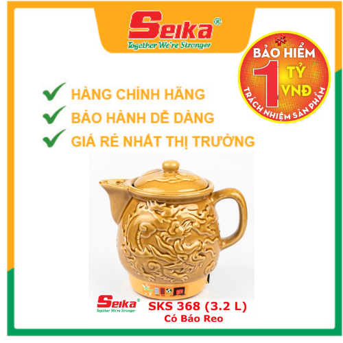 Ấm Sắc Thuốc Seika 3.2L - SKS368 - Hàng chính hãng