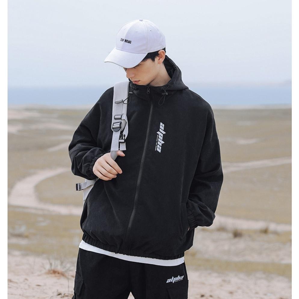 Áo khoác vải dù local brand MEANSTORE nam nữ ao khoác gió mỏng nhẹ form rộng đẹp jacket màu xanh, đen