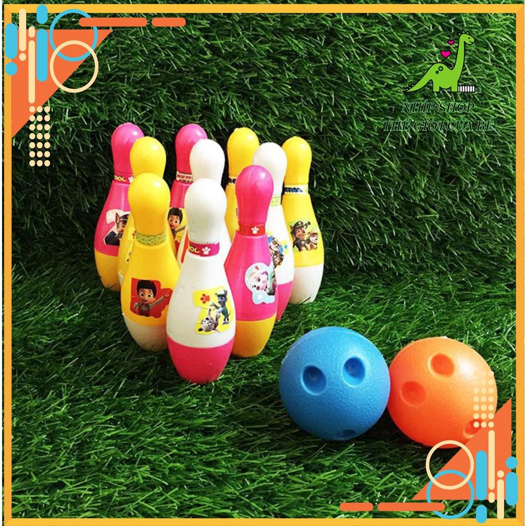 Đồ Chơi Ném Bóng Bowling Vui Nhộn Giúp Bé Nhận Biết Màu Sắc Kết Hợp Rèn Luyện Vận Động