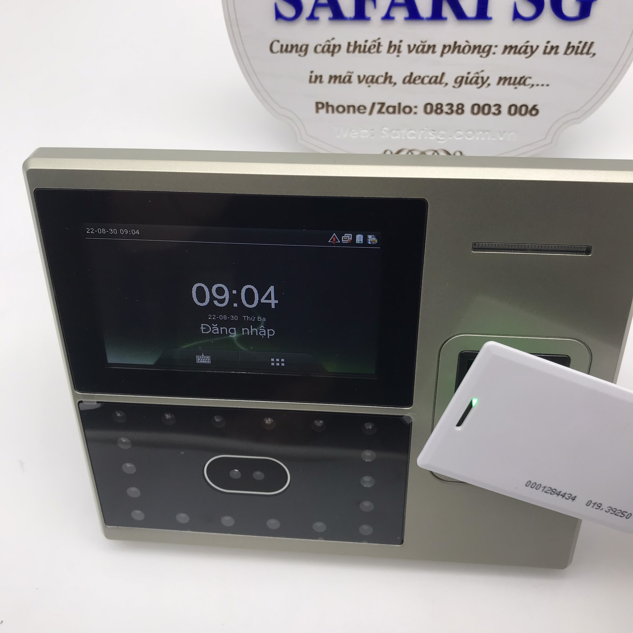 Máy chấm công khuôn mặt và thẻ Ronald Jack Iface800. MànhìnhcảmứngTFT4.3", Chip Intel.Tích hợp cameraTCP/IP - Hàng Chính Hãng