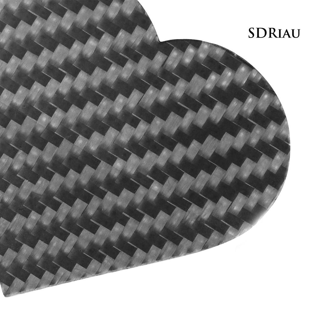 Miếng Dán Sợi Carbon Hình Trái Tim Trang Trí Cửa Xe Hơi