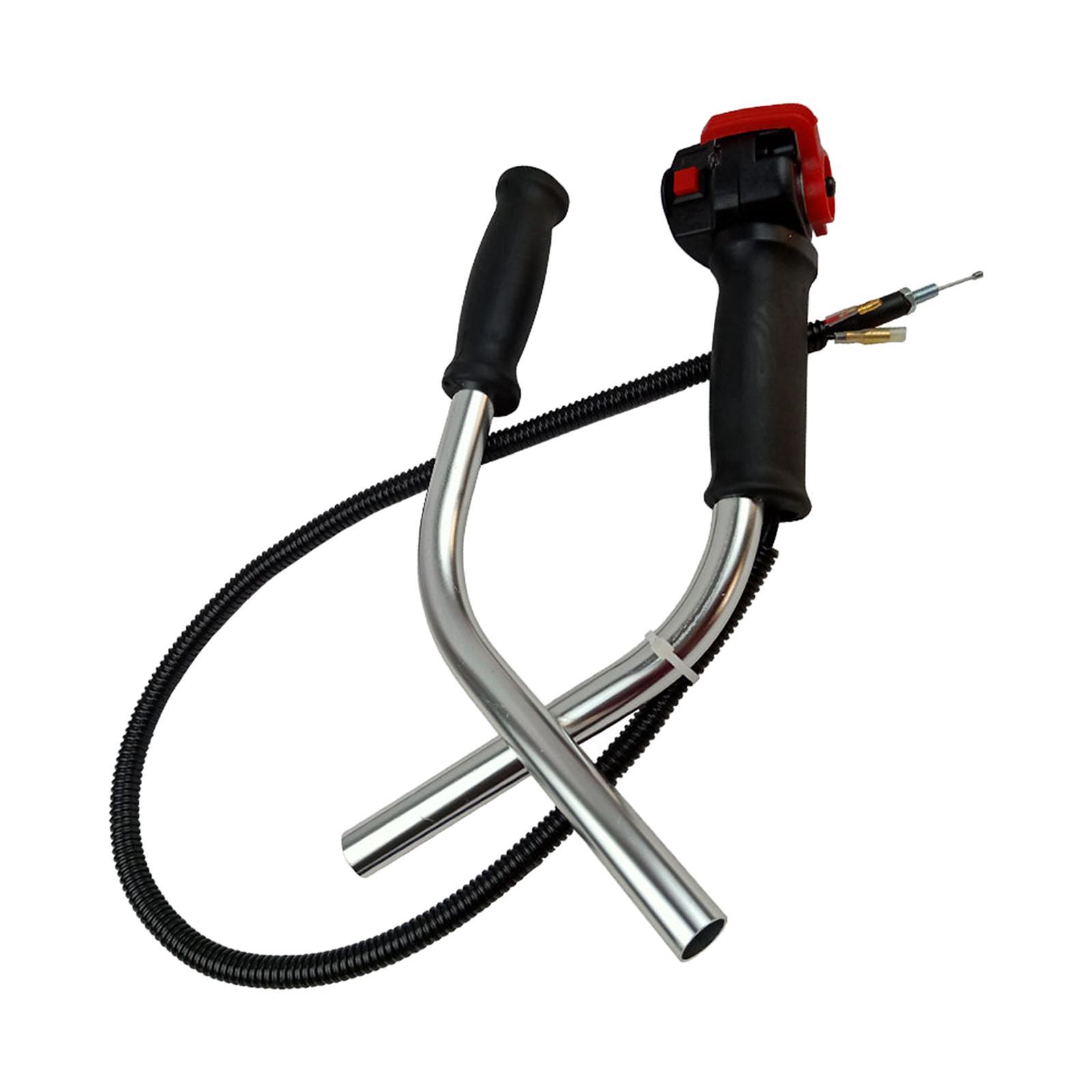 String Trimmer Handle Switch Throttle Cable Attachments Convenient Assemble Durable Aluminium Tube Handheld for Brush Cutter