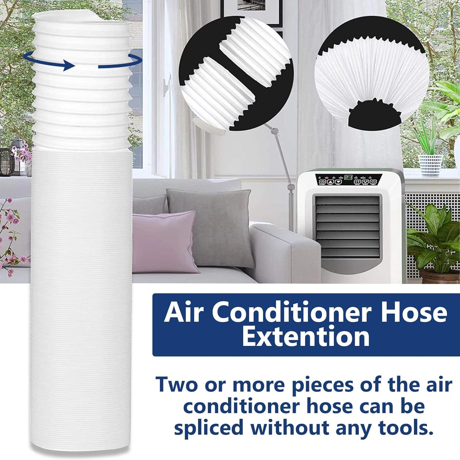 Ống điều hòa không khí di động, Ống xả khí Pvc linh hoạt Bộ ống thông hơi đa năng cho điều hòa không khí di động Đường kính