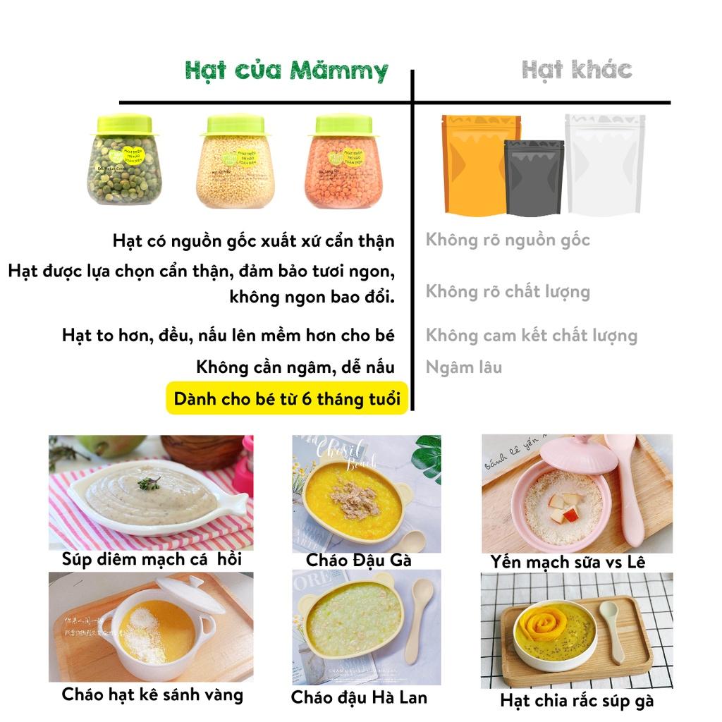 Combo 9 Loại Hạt Quý Mămmy Nhập Khẩu Chứa Nhiều Vitamin và Dinh Dưỡng Cho Bé Ăn Dặm Bổ Não: Yến Mạch Sữa, Đậu Hà Lan