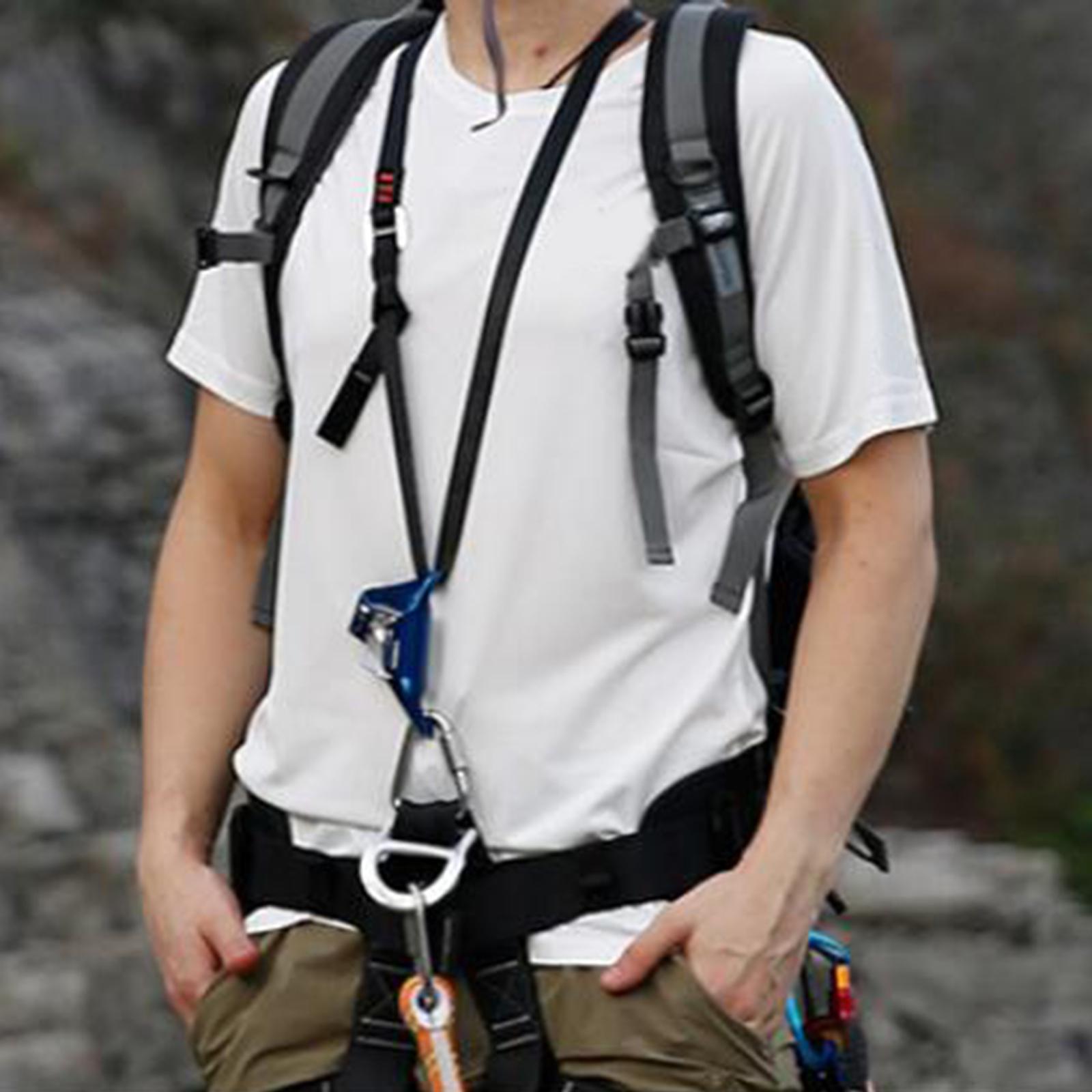 Climbing Chest Ascender Caving Survival Shoulder Strap Aider