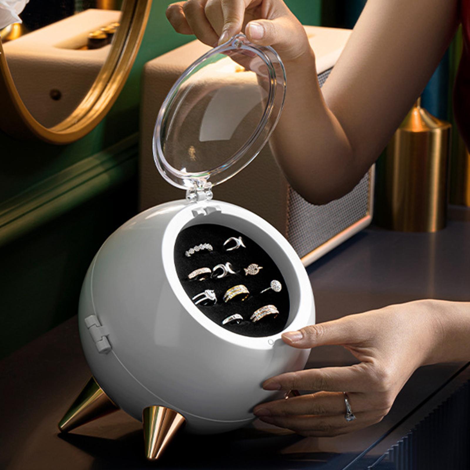 Rings Storage Bracelet 3 Layer Earring Holder White