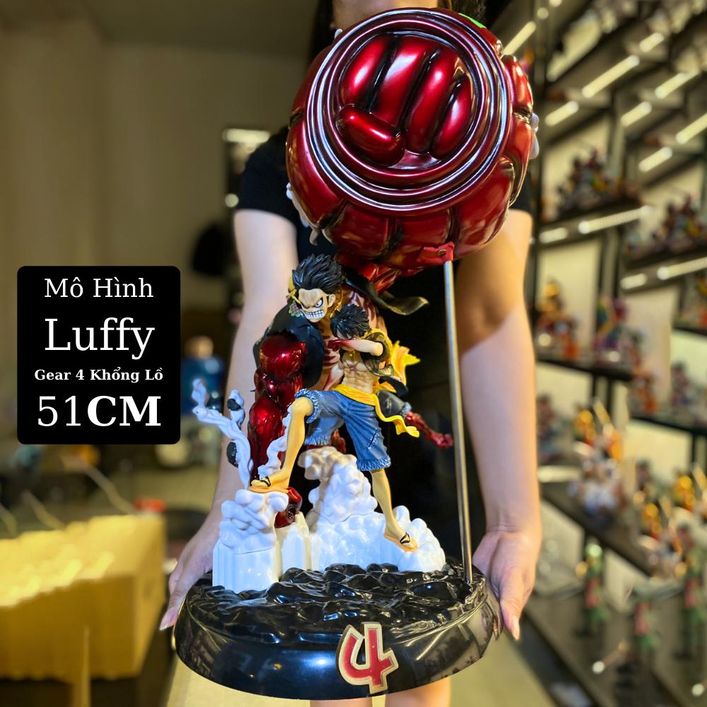 Mô Hình Luffy Khổng Lồ 51Cm Mô hình One Piece Cao Cấp, Figure Mô Hình Anmie One Piece Luffy Vua Hải Tặc