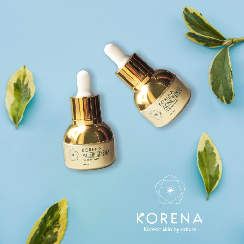 Serum Ngăn Ngừa Mụn  Korena Acne Serum - Nano Nghệ,Collagen Tự Nhiên-Mụn Trứng Cá- Mụn Mưng Mủ-Mụn Bọc