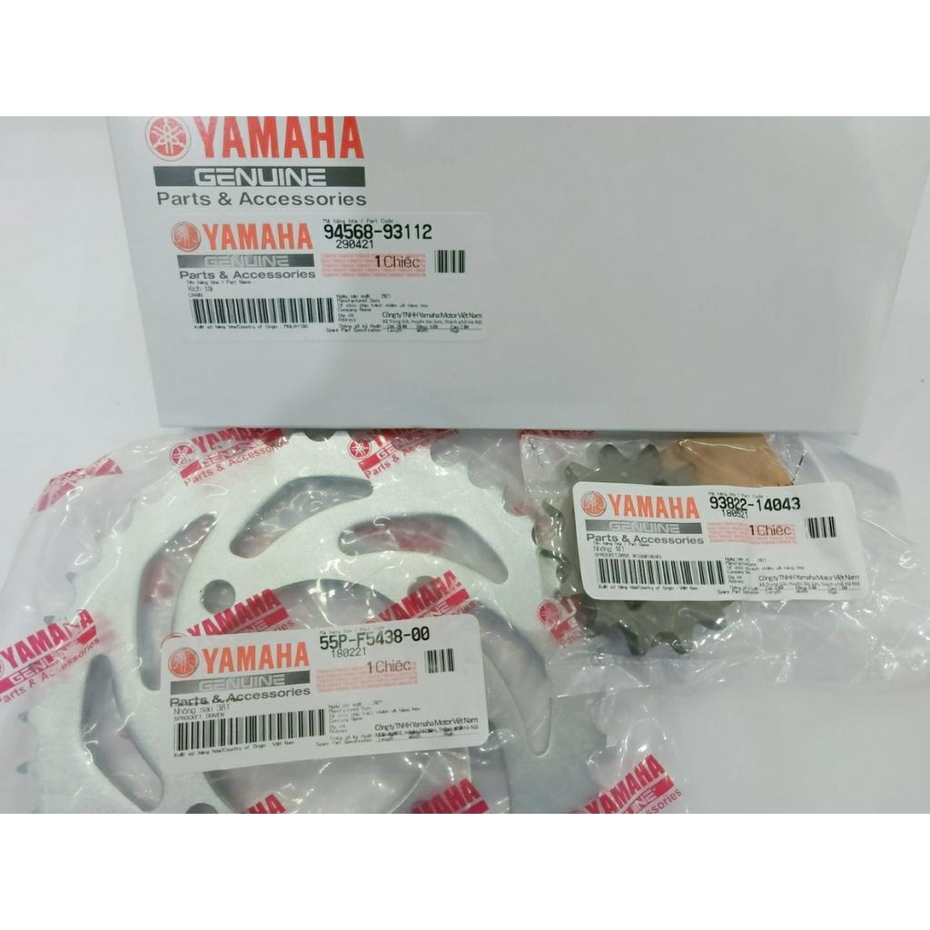 Bộ nhông xích  135 5 số Yamaha chính hãng