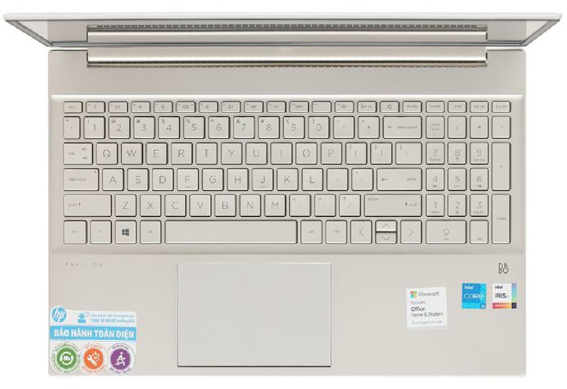 Laptop HP Pavilion 15-eg0070TU i5-1135G7/8GD4/512GSSD/15.6FHD/Wlac/BT5/3C41WHr/ALUp/VÀNG/W10SL/OFFICE_2L9H3PA Hàng chính hãng