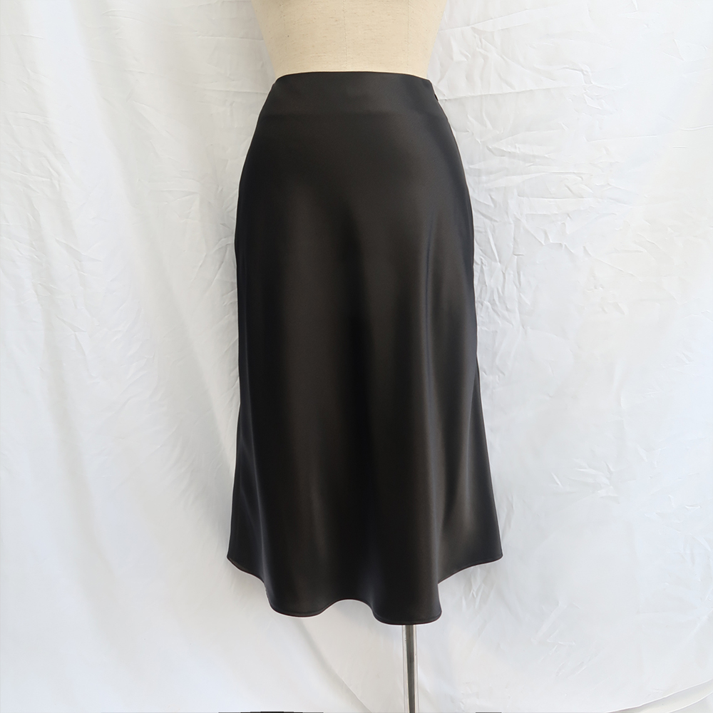 Chân Váy Dài Qua Gối FILILO Vải Lụa Xòe chữ A Vixi Skirt Form chuẩn có Bigsize Thiết kế Cao cấp