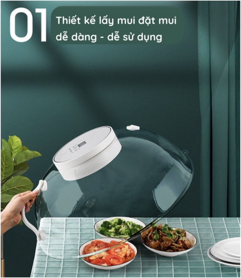 Lồng Đậy Hâm Nóng Thức Ăn khử khuẩn