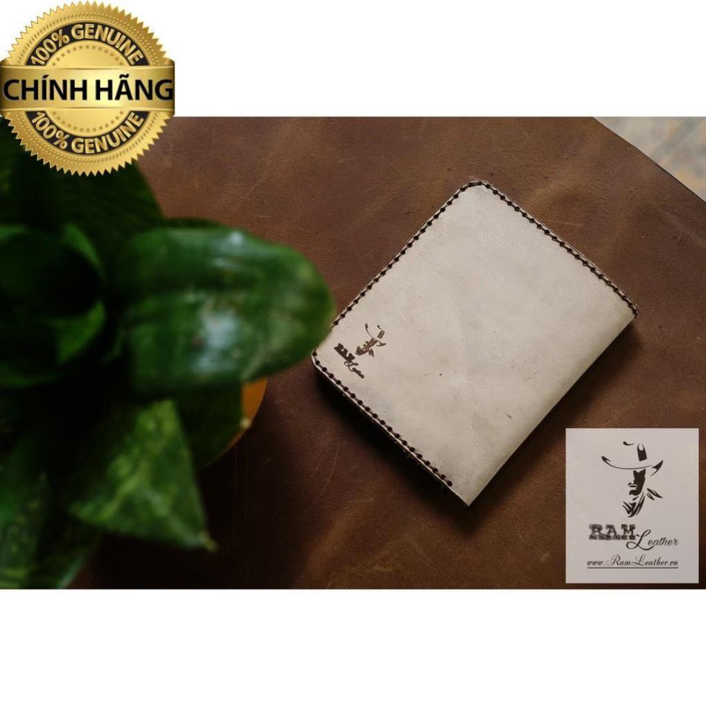 VÍ ĐỨNG TRỐNG ĐỒNG DA BÒ THẬT  - HÀNG CHÍNH HÃNG