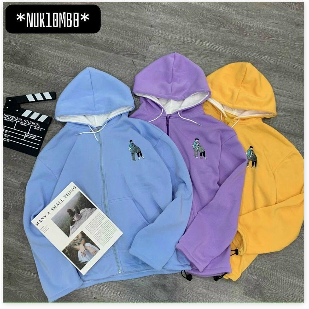 ÁO KHOÁC NỈ HOODIES NAM NỮ CỰC XINH