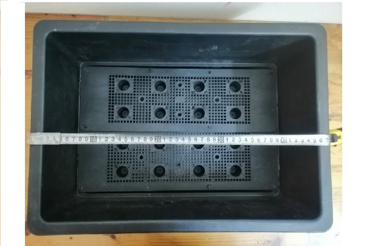 10 Khay Nhựa Trồng Rau Kích Thước 47X33X16CM - Màu Đen