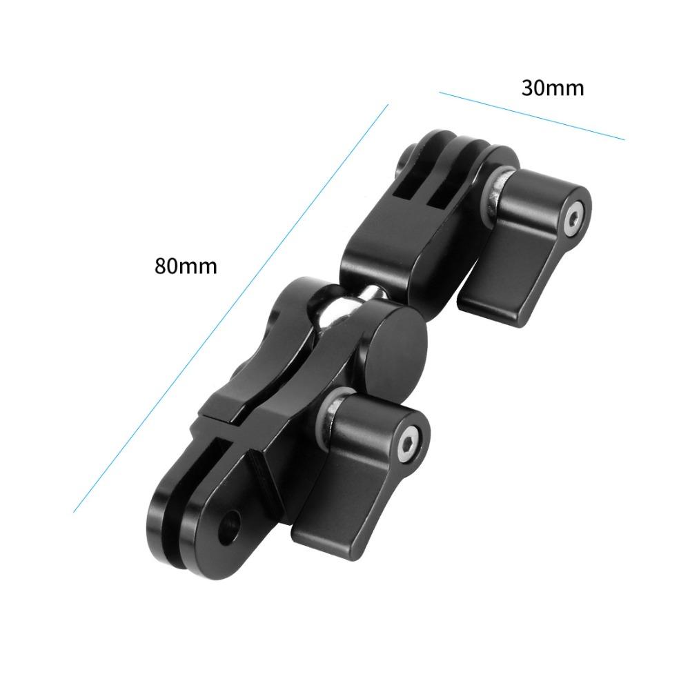 360 độ Xoay Xoay kim loại Máy ảnh mũ bảo hiểm Bộ điều hợp Chân máy cố định cho GoPro cho hành động của DJI OSMO cho máy ảnh hành động của Eken