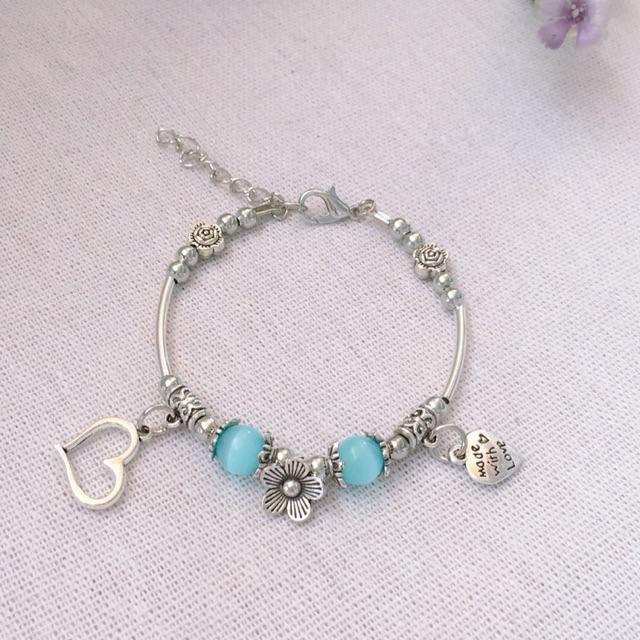 Vòng tay HandMade đá mắt mèo