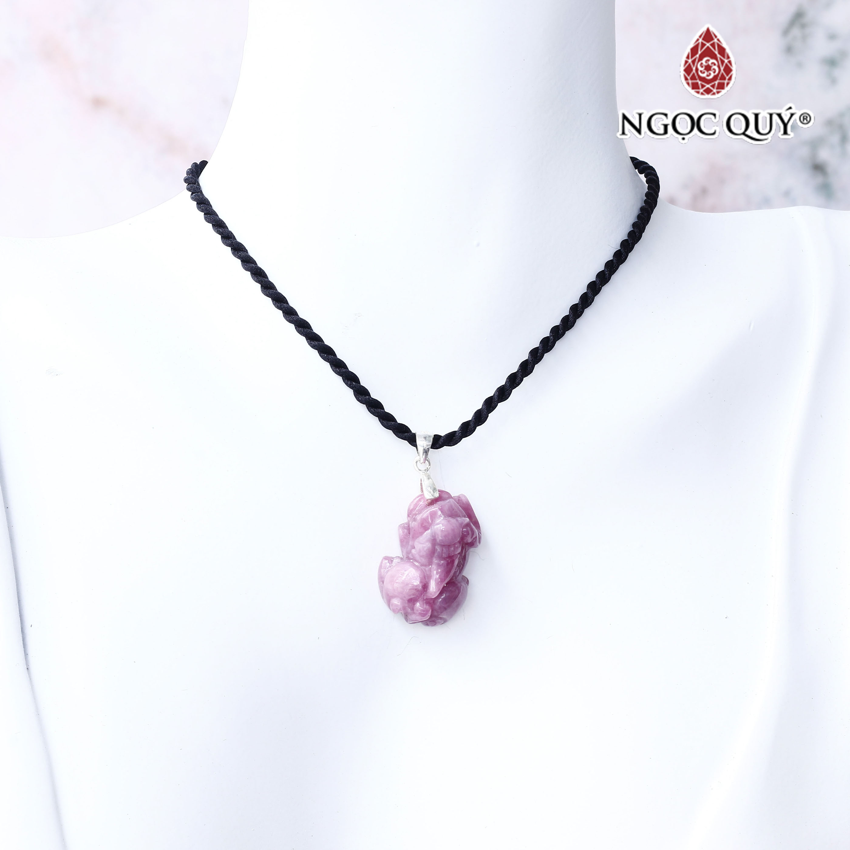 Mặt dây chuyền tỳ hưu ruby hồng ngọc hợp mệnh hỏa, thổ - Ngọc Quý Gemstones