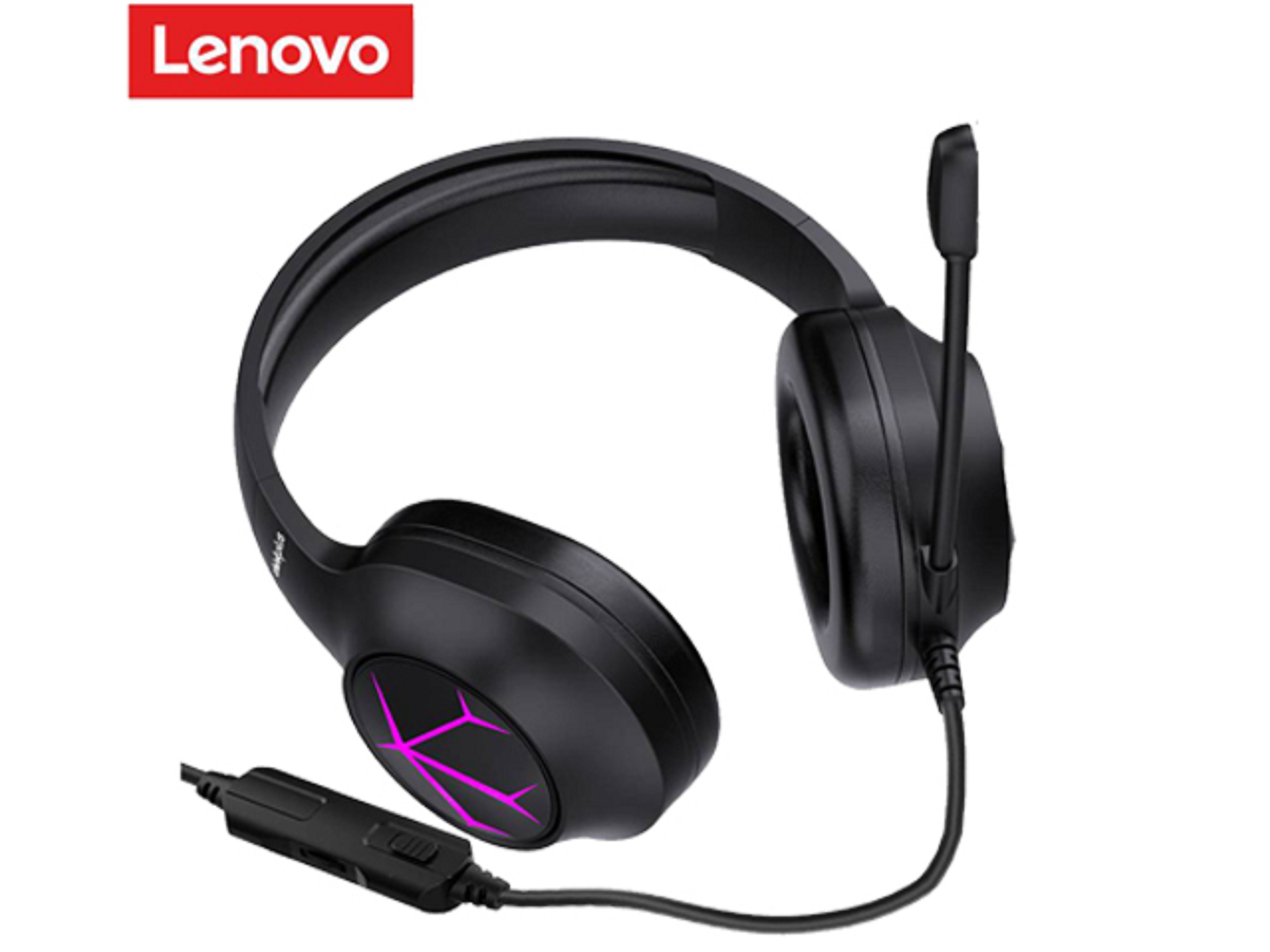 Tai nghe choàng đầu G60-B USB đen LED LENOVO- Hàng chính hãng