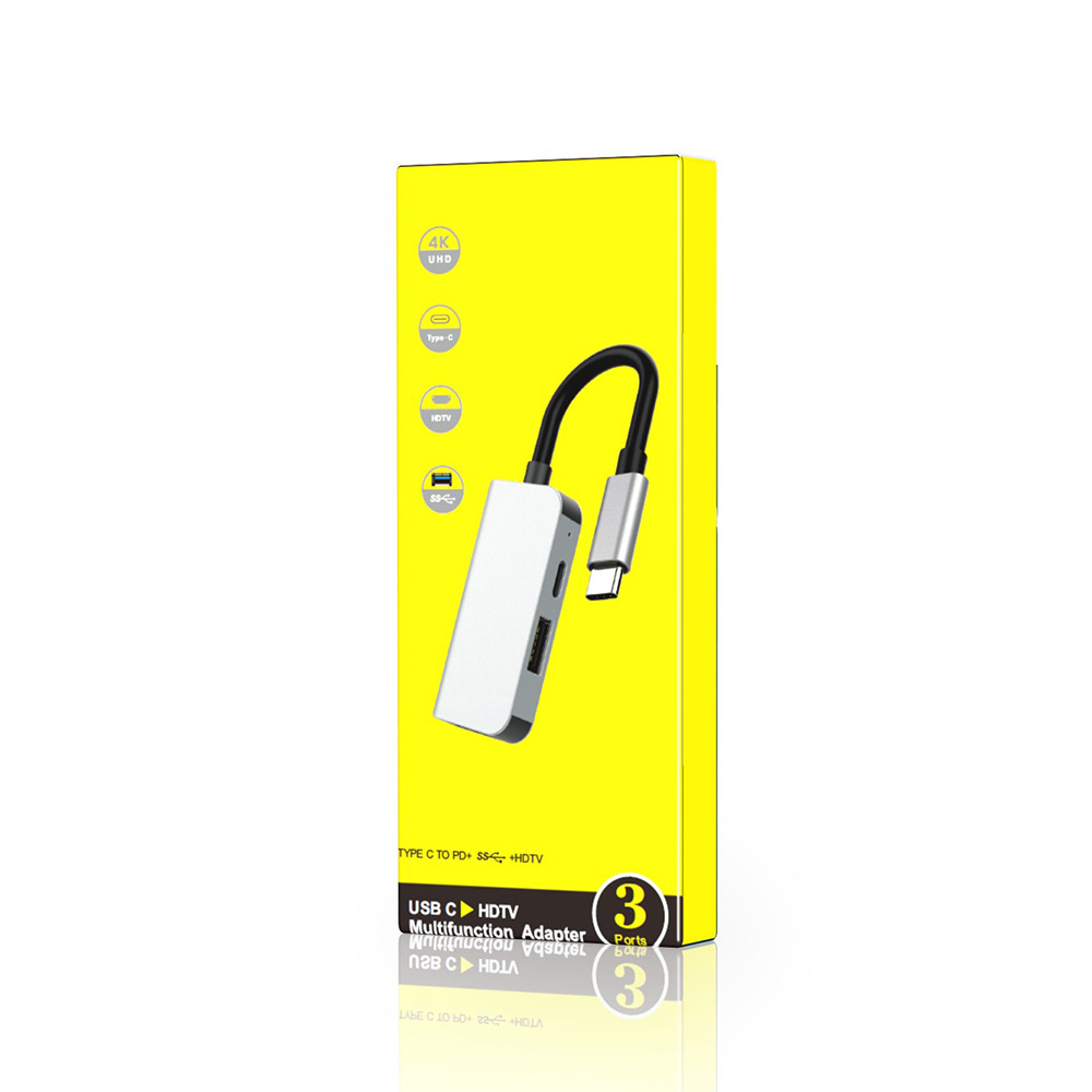 Cáp chuyển USB Type c to HDMI + USB 3.0 + USB C chất lượng cao