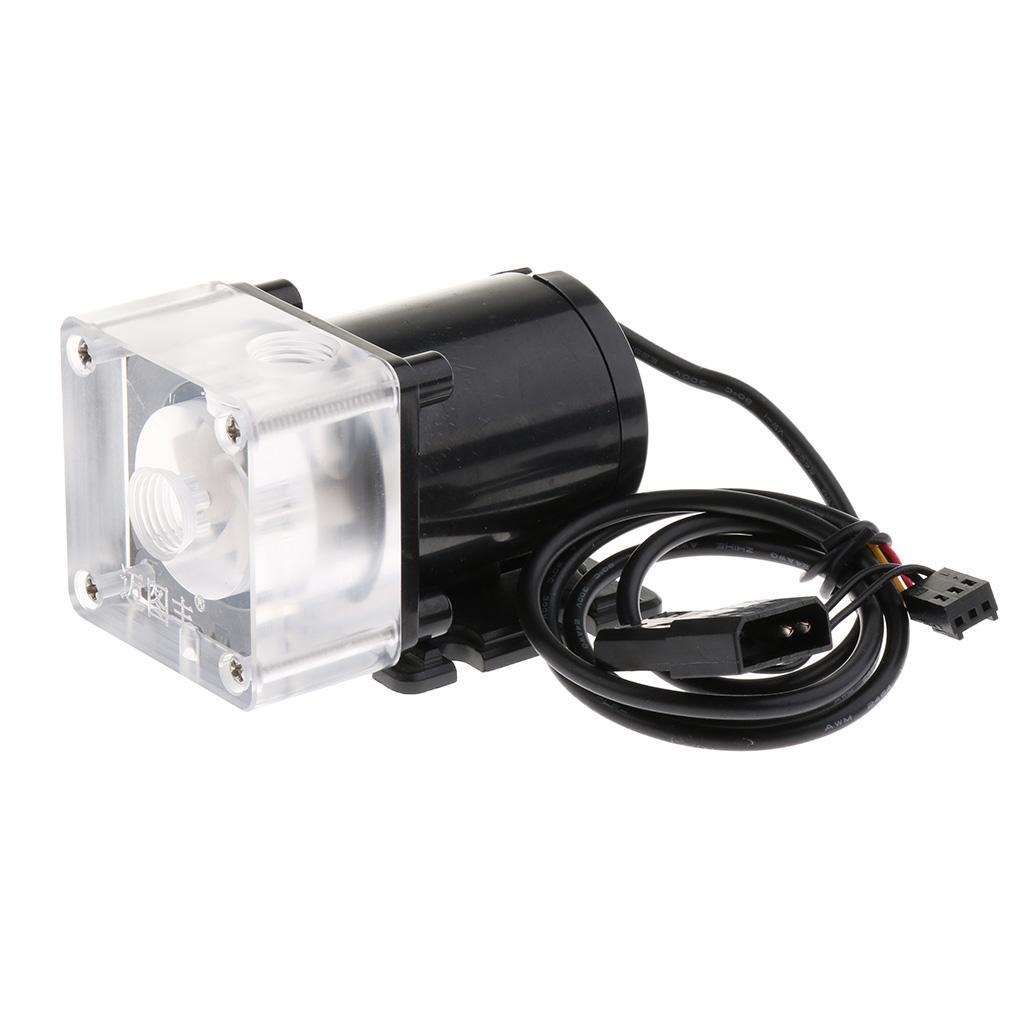 DC 12V  -quiet CPU Cooling Water Pump G1/4 Thread for Desktop Computer