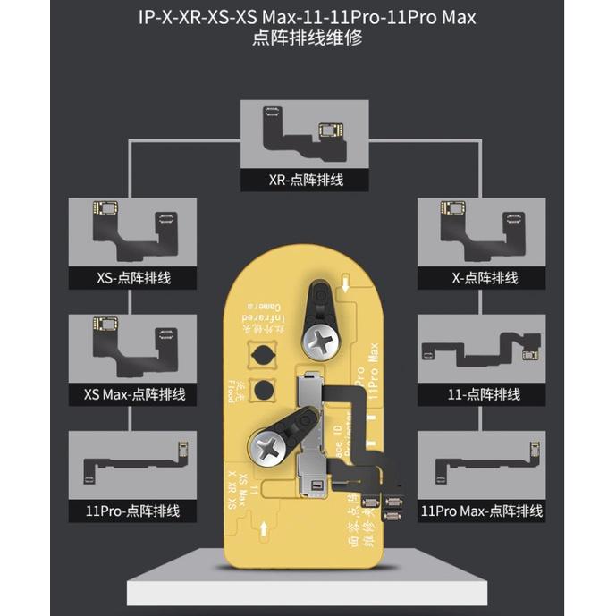 Đế kẹp FaceID cho iPhone X đến 12 hãng WL (có đèn trợ sáng)